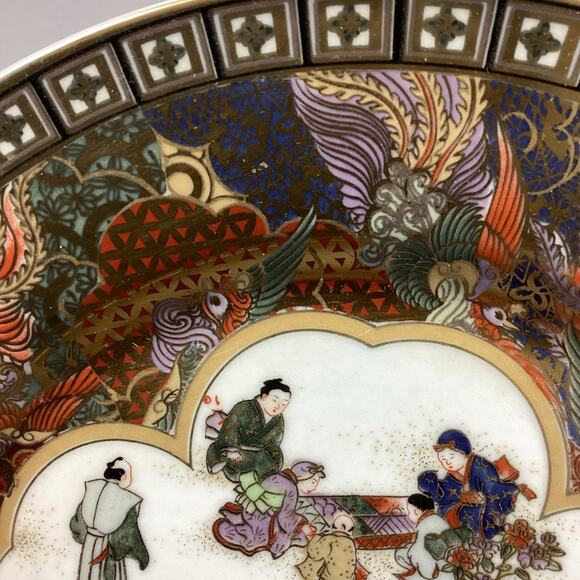 Antique Chinese Hand Painted Famille Plate - 10” - Picture 10 of 13